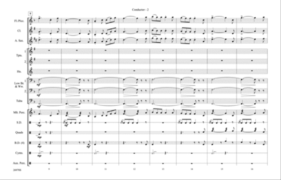 Patton Theme Marching Band scores gallery preview page 3