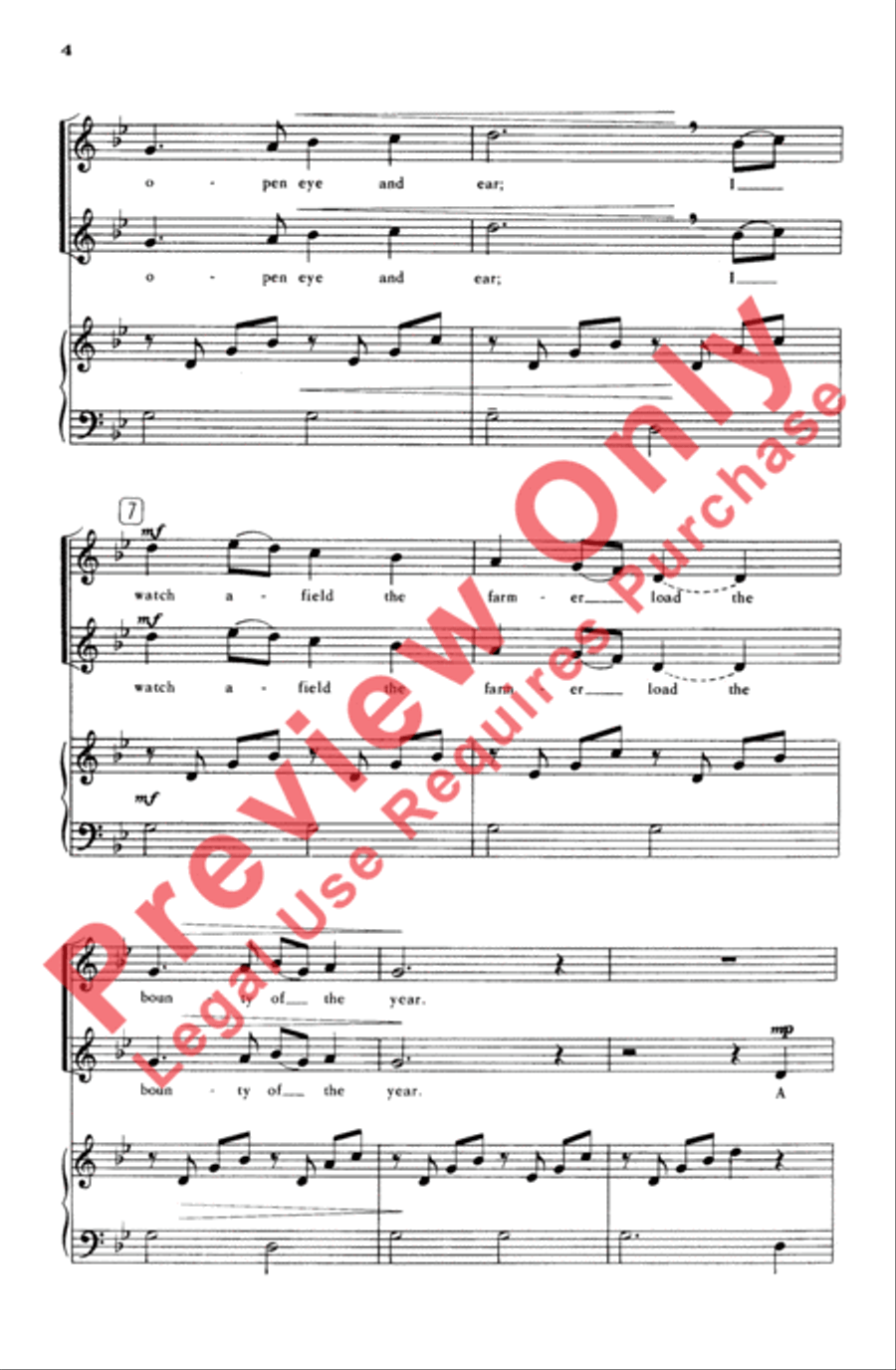 I Walk the Unfrequented Road 2-Part scores gallery preview page 4