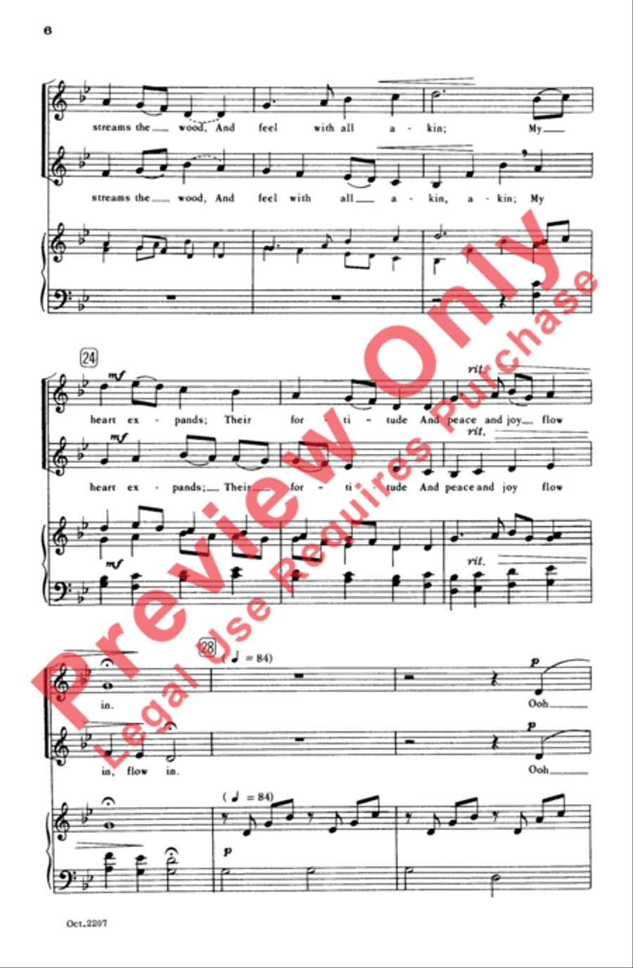 I Walk the Unfrequented Road 2-Part scores gallery preview page 6