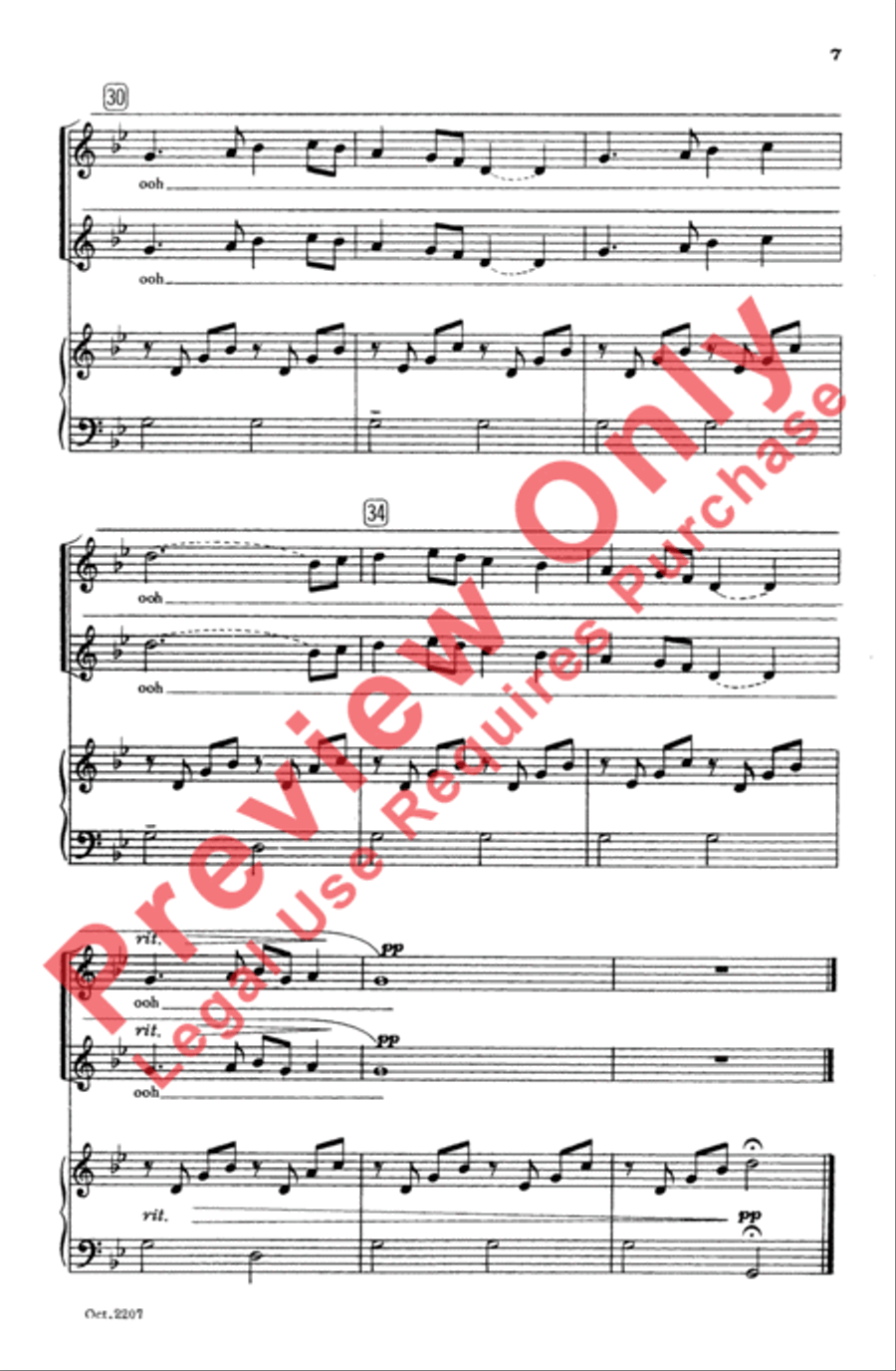 I Walk the Unfrequented Road 2-Part scores gallery preview page 7
