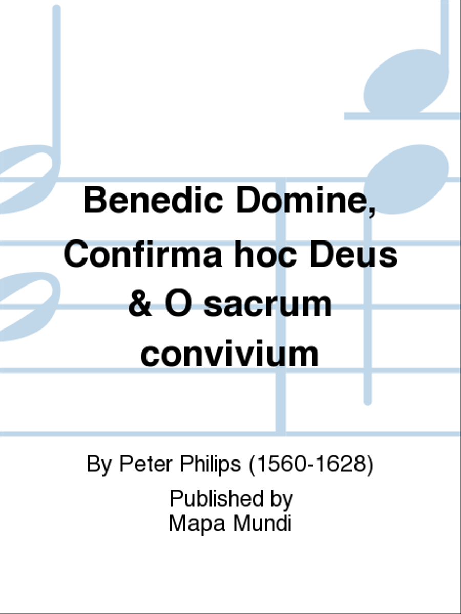 Benedic Domine, Confirma hoc Deus & O sacrum convivium scores gallery preview page 1