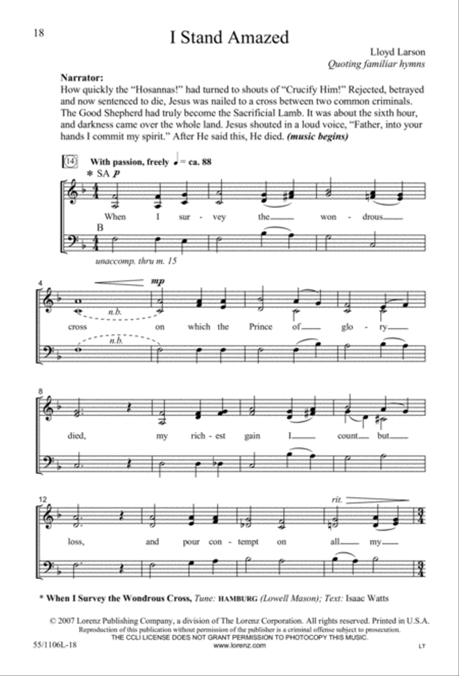 Palms, Passion and Alleluias 3-Part scores gallery preview page 19