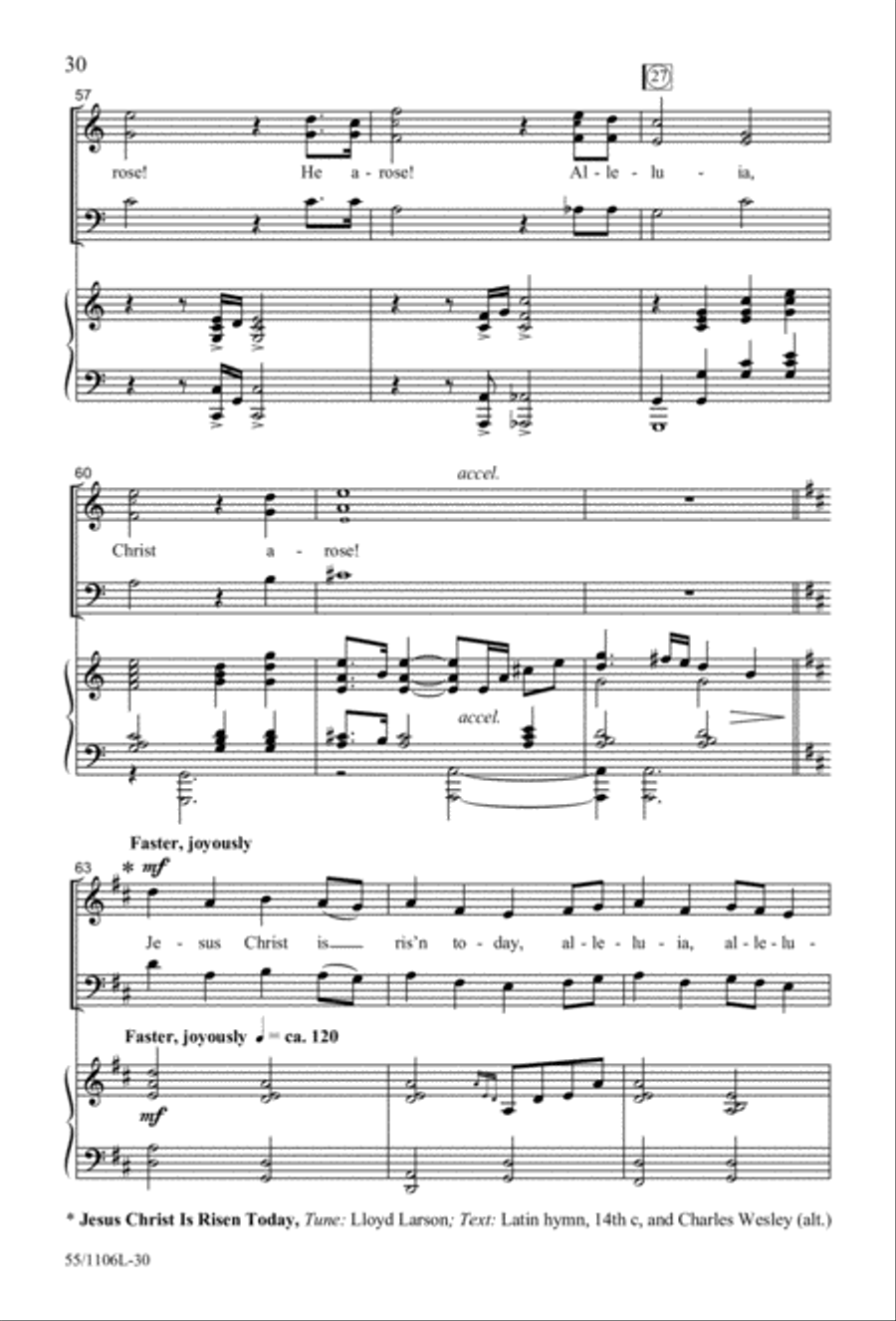 Palms, Passion and Alleluias 3-Part scores gallery preview page 31