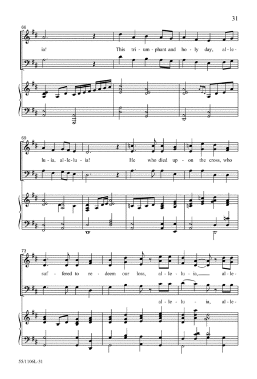 Palms, Passion and Alleluias 3-Part scores gallery preview page 32