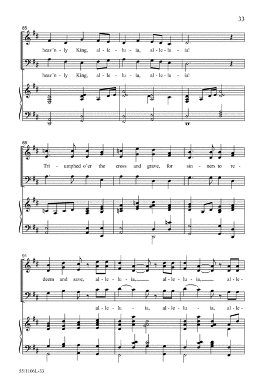 Palms, Passion and Alleluias 3-Part scores gallery preview page 34