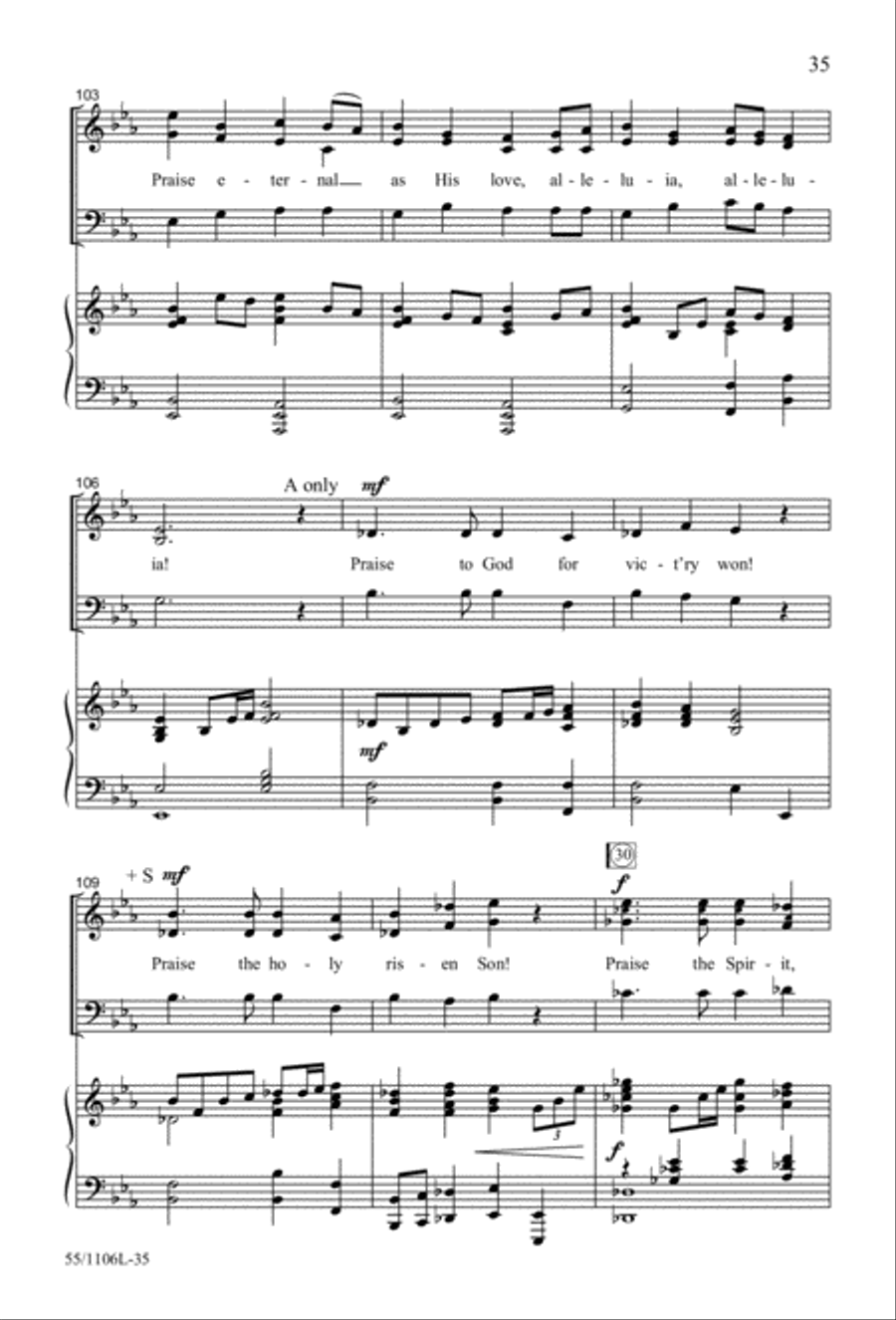 Palms, Passion and Alleluias 3-Part scores gallery preview page 36