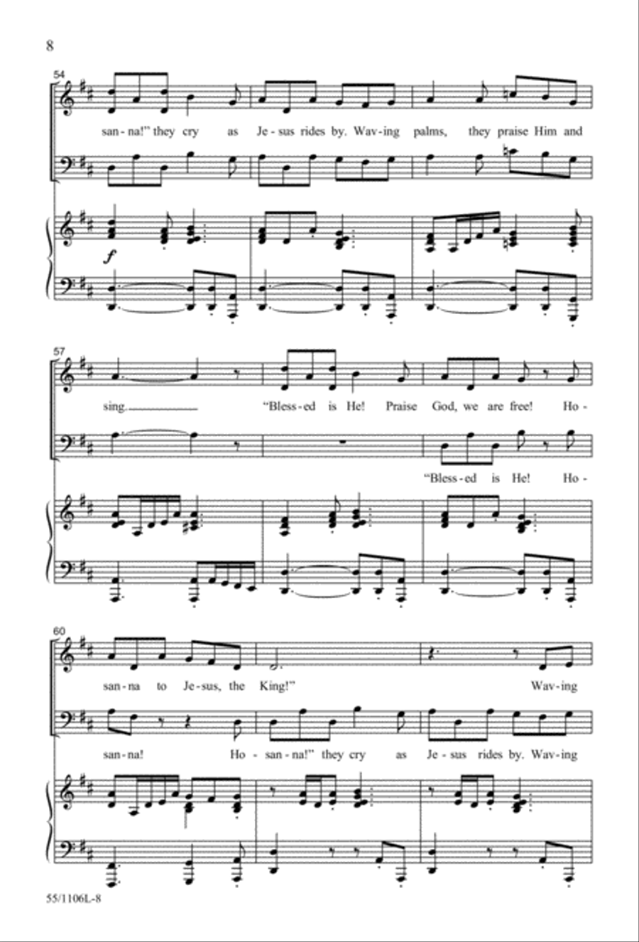 Palms, Passion and Alleluias 3-Part scores gallery preview page 9