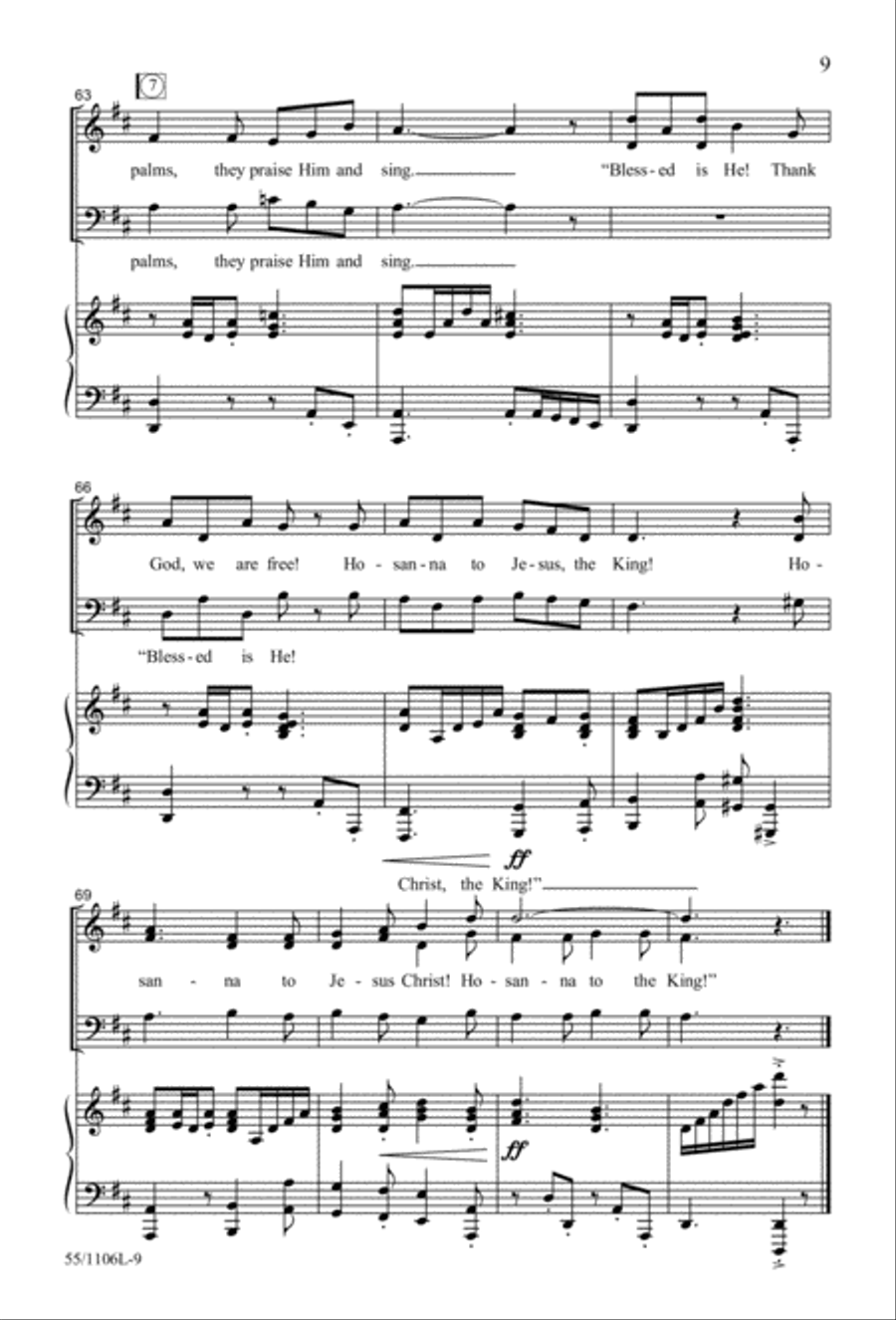 Palms, Passion and Alleluias 3-Part scores gallery preview page 10