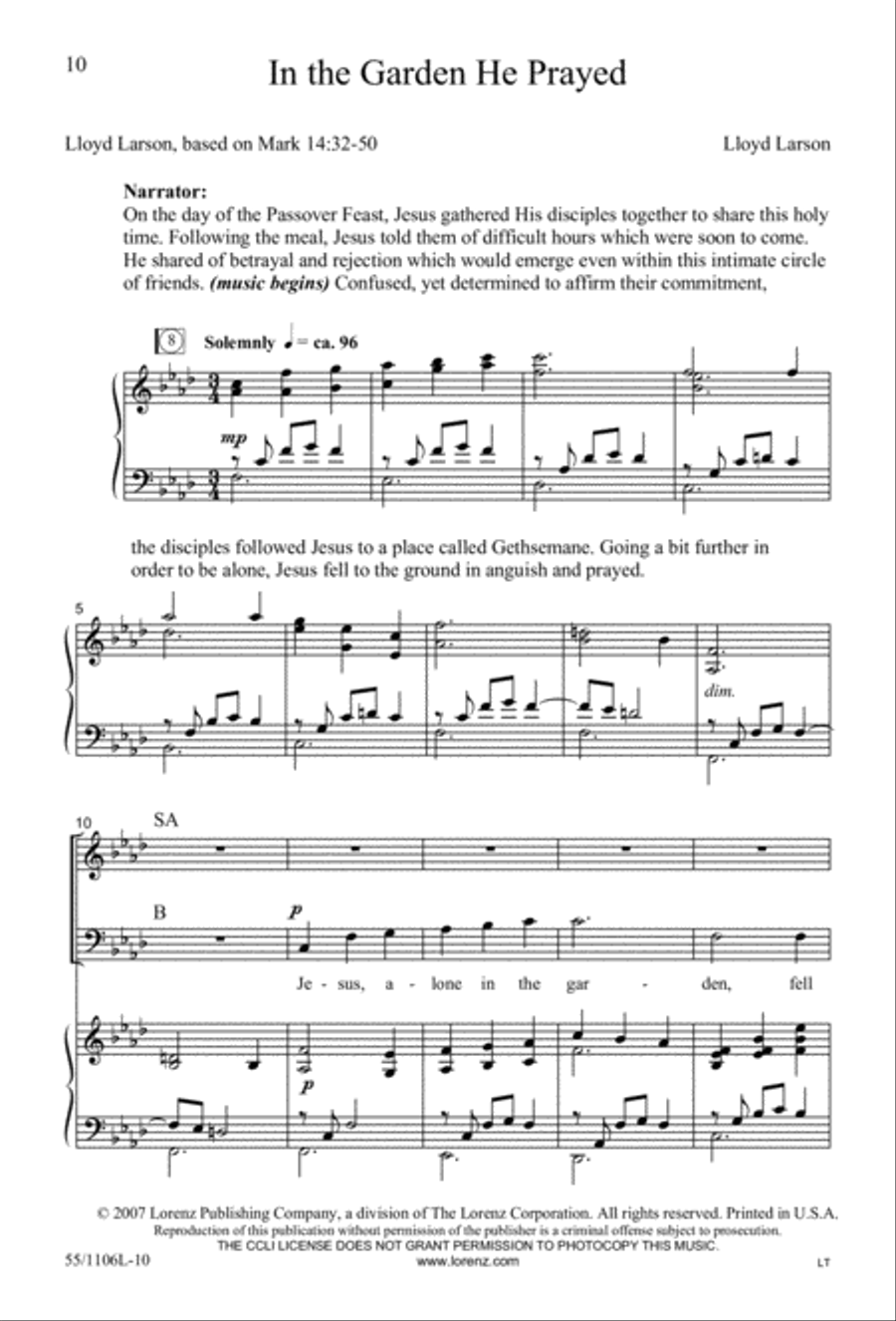 Palms, Passion and Alleluias 3-Part scores gallery preview page 11