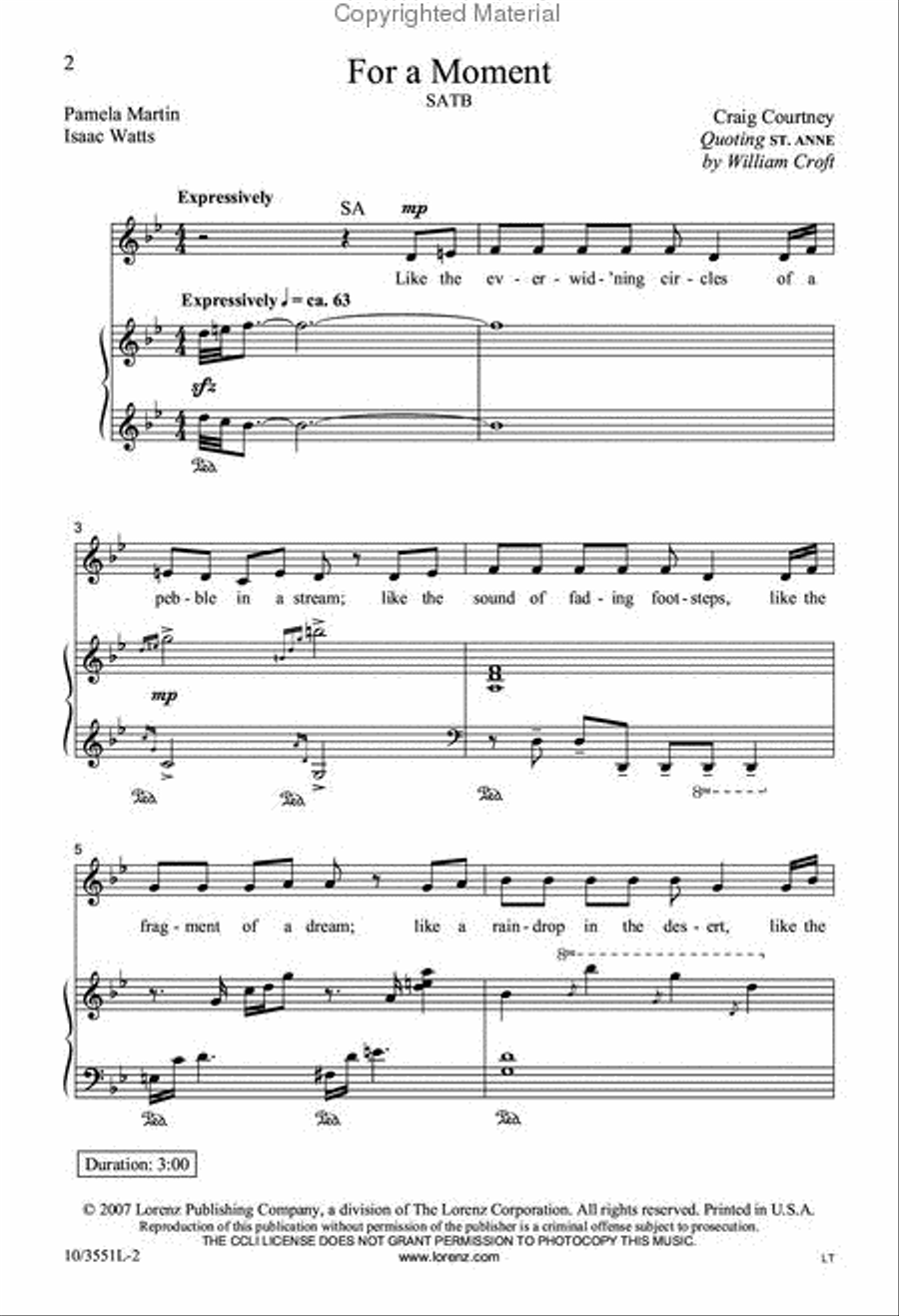 For a Moment For a Moment 4-Part scores gallery preview page 2