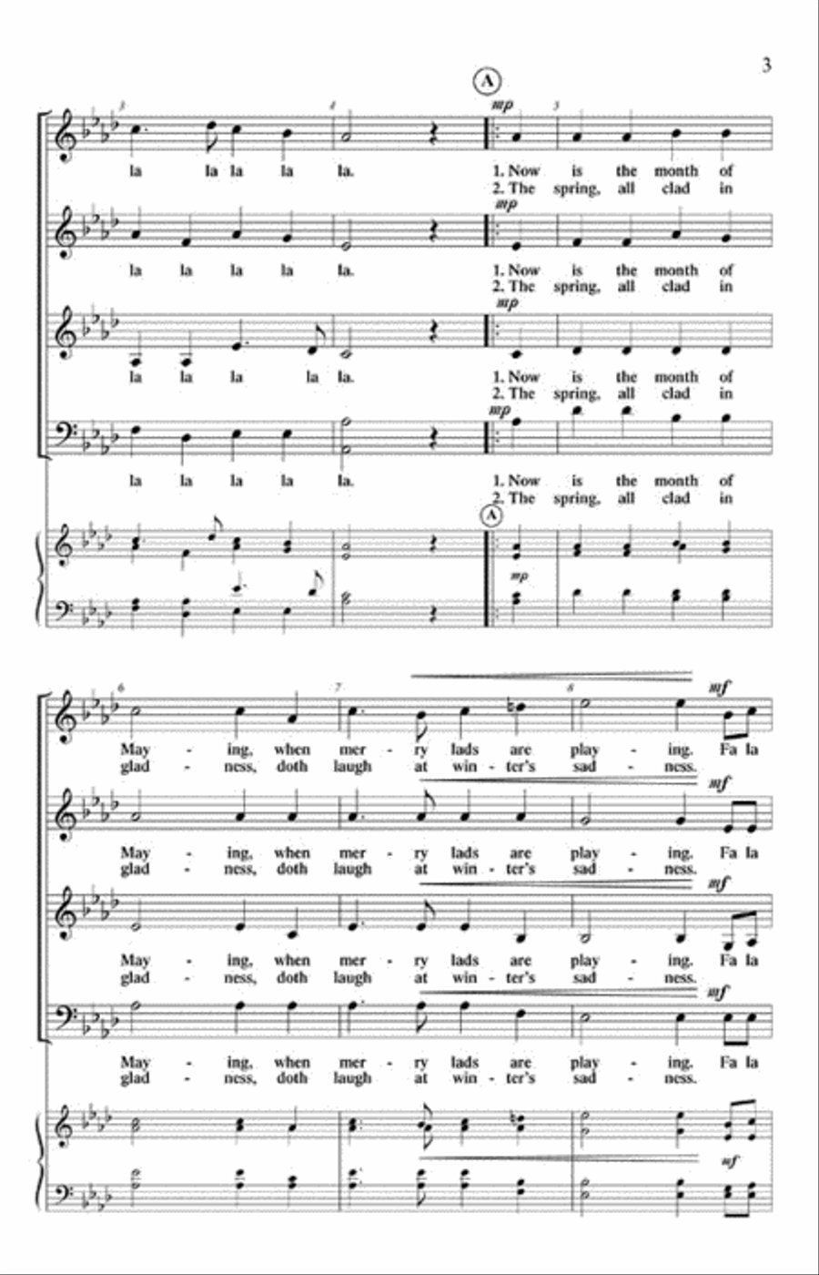 Now Is the Month of Maying A Cappella scores gallery preview page 3