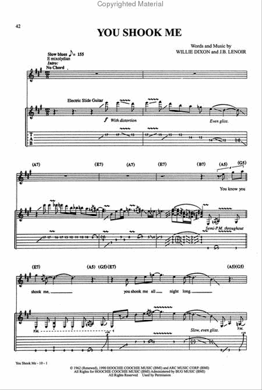 Led Zeppelin -- Led Zeppelin Electric Guitar scores gallery preview page 4