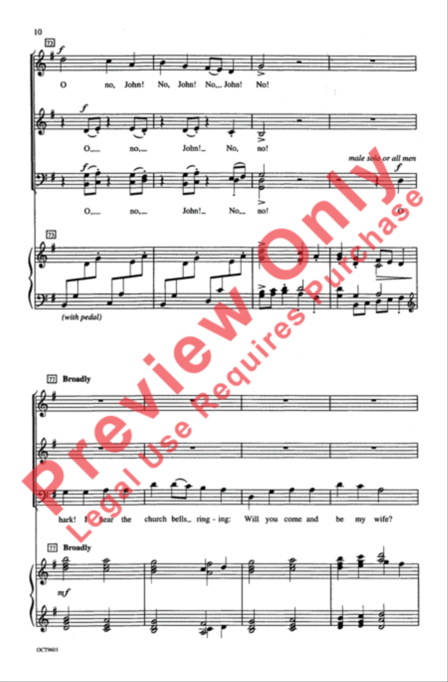 O No, John! O No, John! Choir scores gallery preview page 9