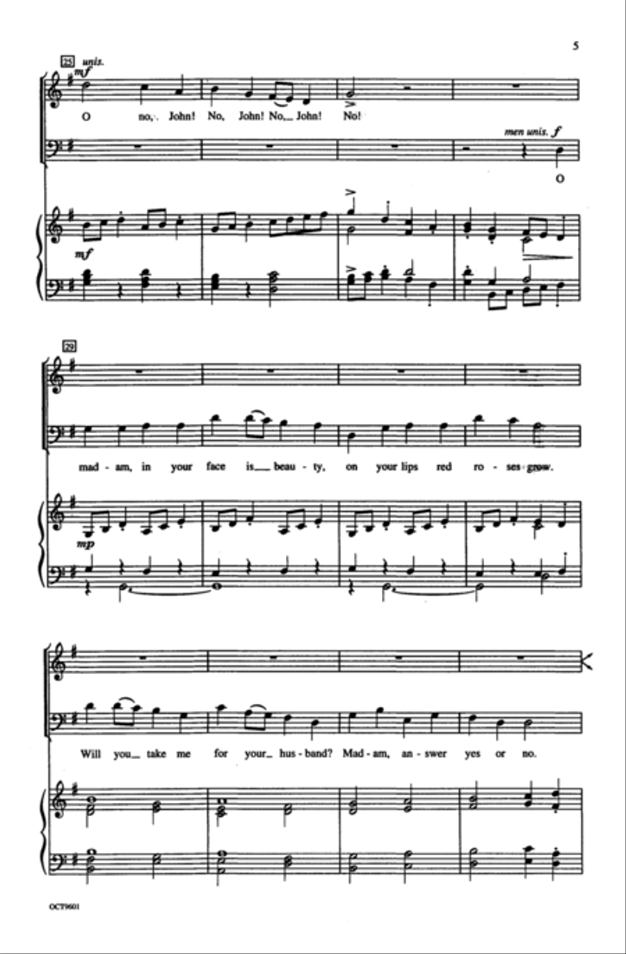 O No, John! O No, John! Choir scores gallery preview page 14