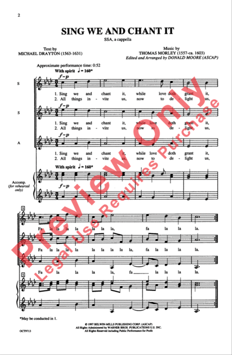 Sing We and Chant It Sing We and Chant It Women's Choir scores gallery preview page 2