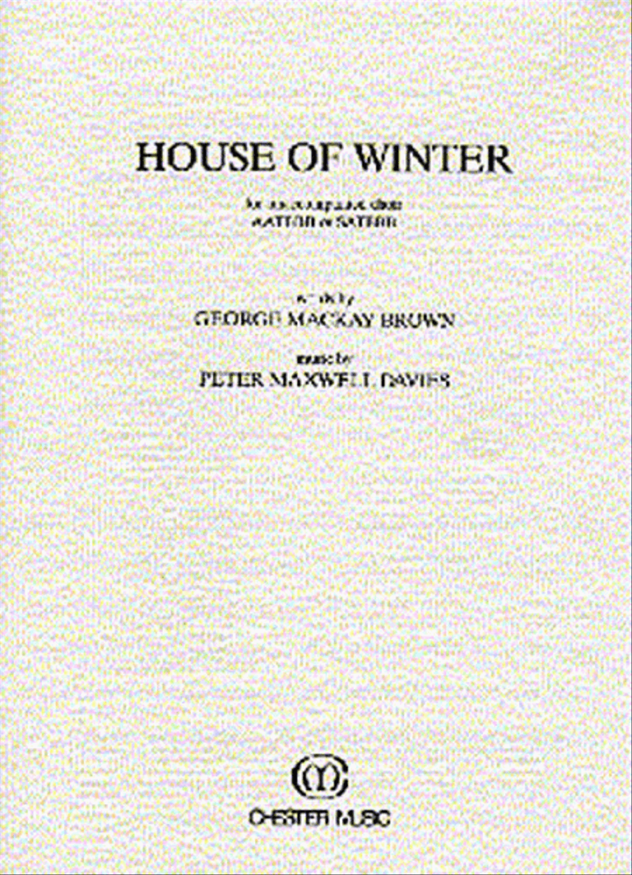 Peter Maxwell Davies: House Of Winter 4-Part scores gallery preview page 1