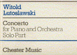 Concerto for Piano and Orchestra