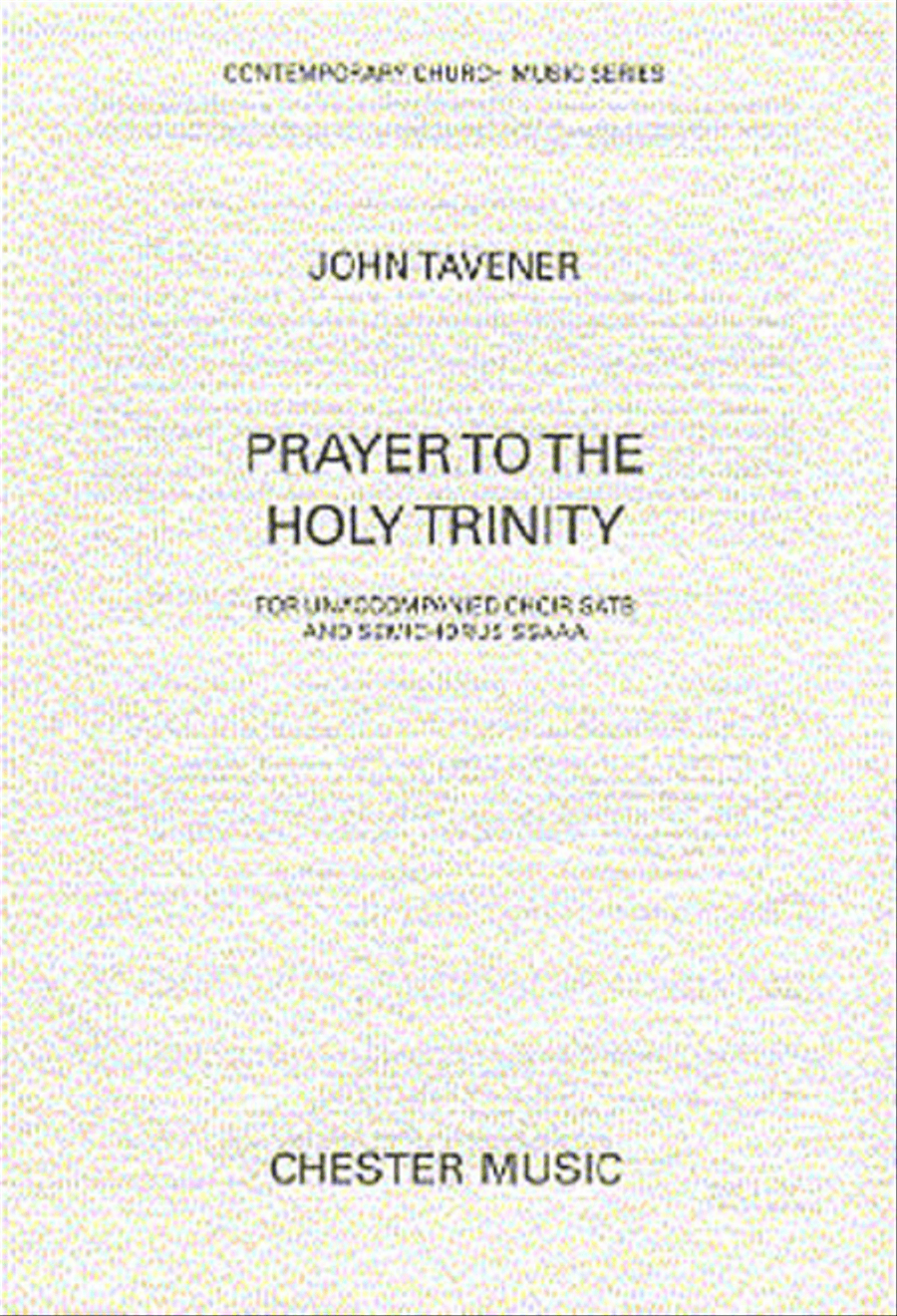 Prayer to the Holy Trinity 4-Part scores gallery preview page 1
