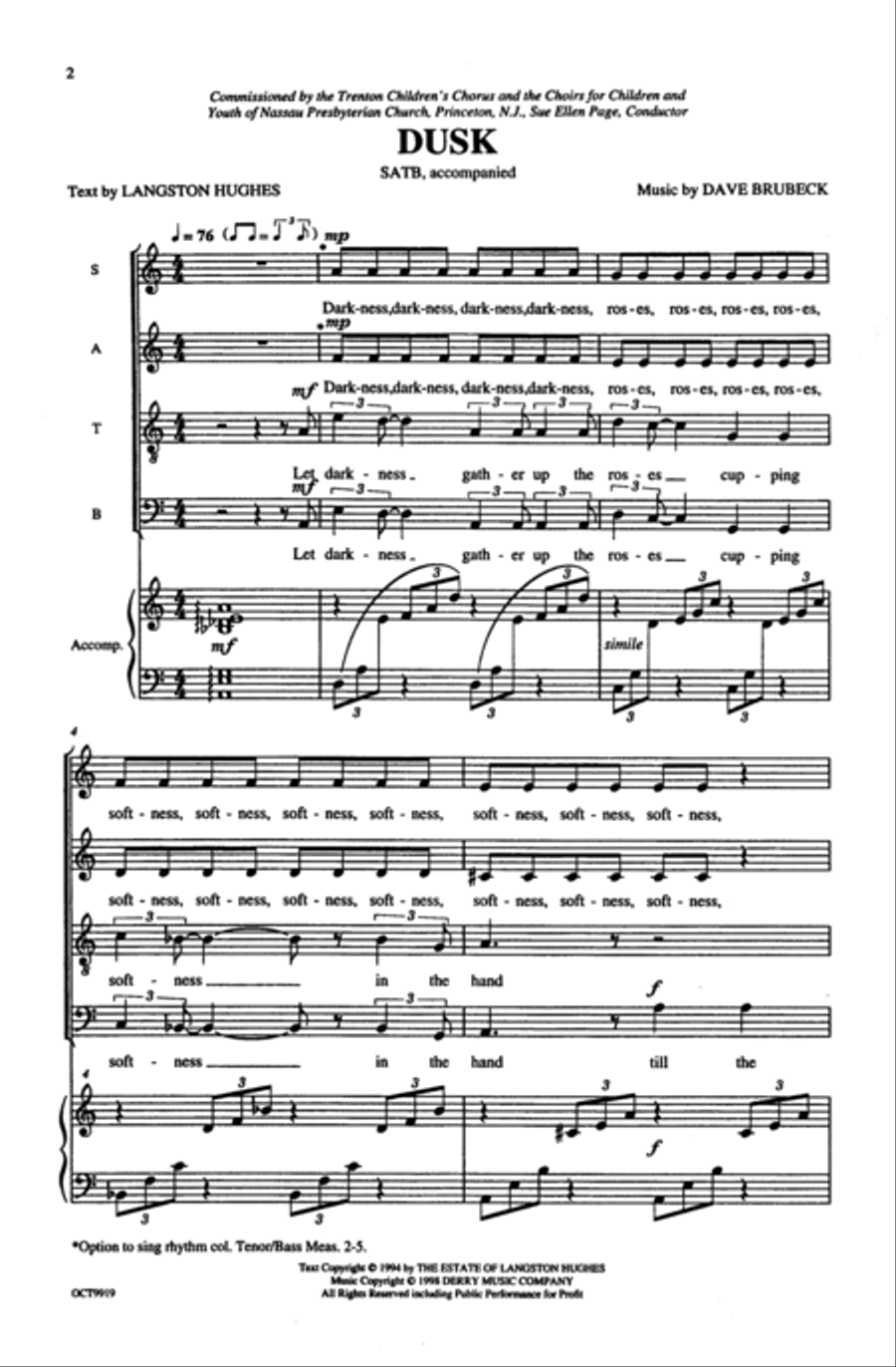 Dusk Choir scores gallery preview page 2