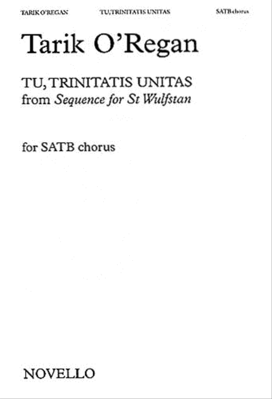 Tu, Trinitas Unitas (from Sequence for St. Wulfstan) 4-Part scores gallery preview page 1