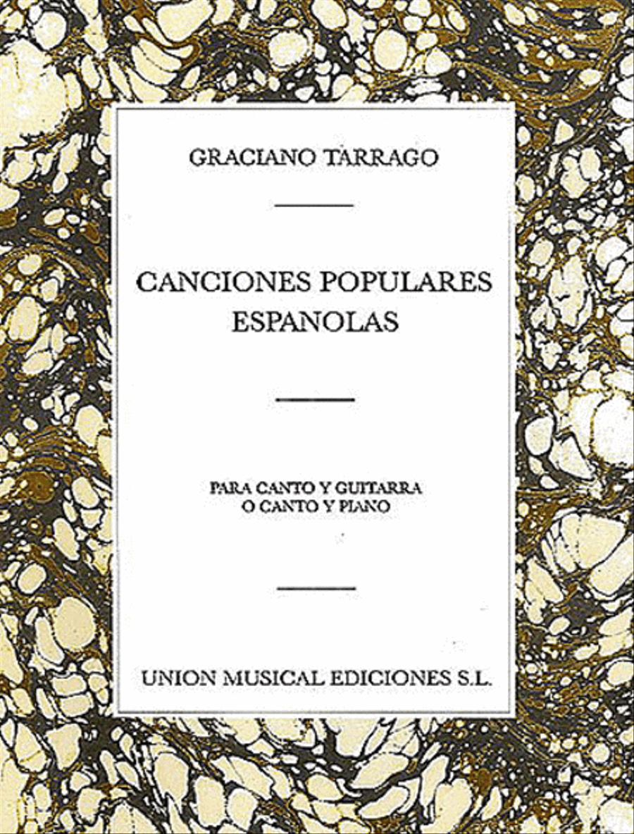 Graciano Tarrago: Canciones Populares Espanolas Volume 1 (Vce/Gtr) Piano, Vocal, Guitar scores gallery preview page 1
