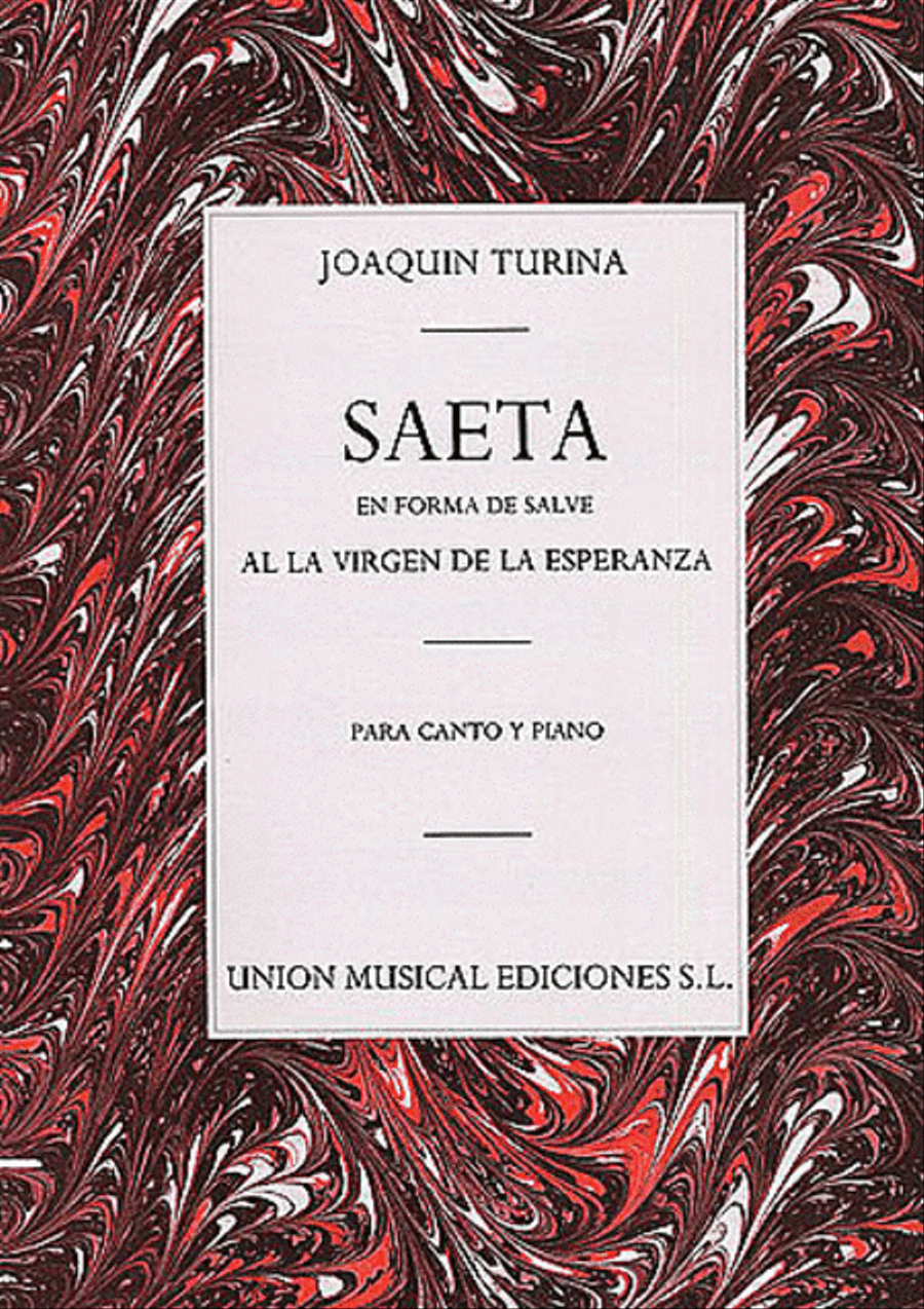 Joaquin Turina: Saeta En Forma De Salve A La Virgen De La Esperanza Voice scores gallery preview page 1