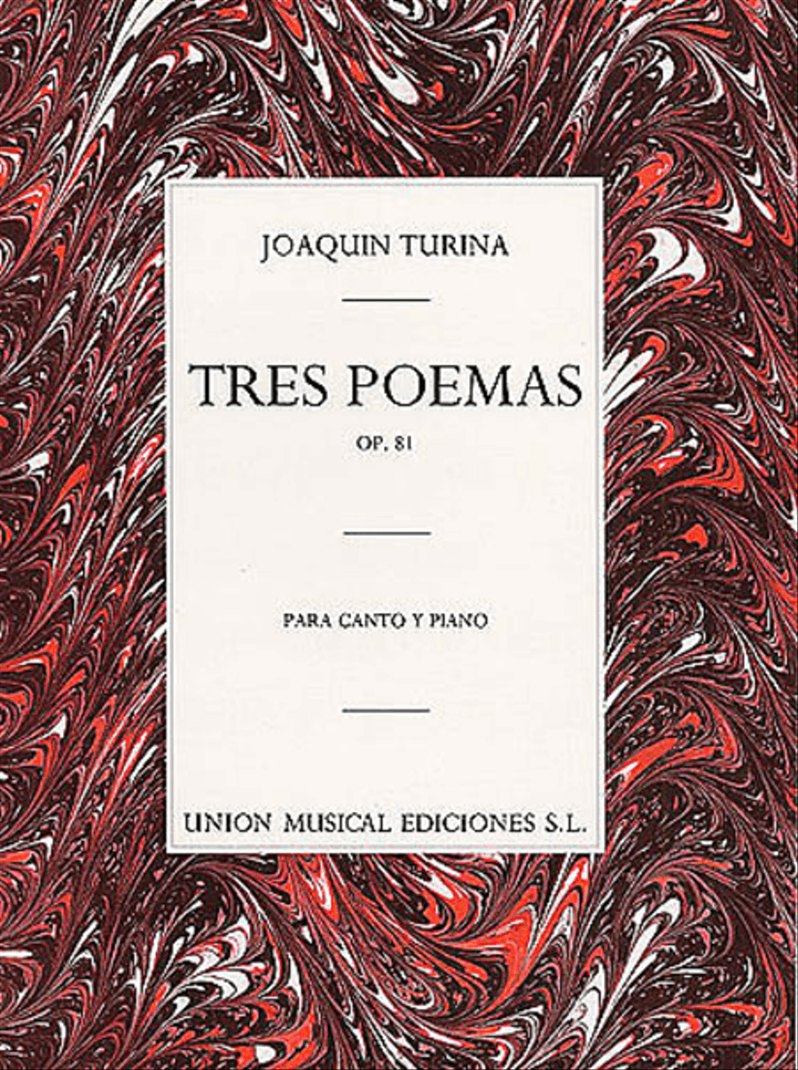 Tres Poemas, Op.81 Tres Poemas, Op.81 Voice scores gallery preview page 1