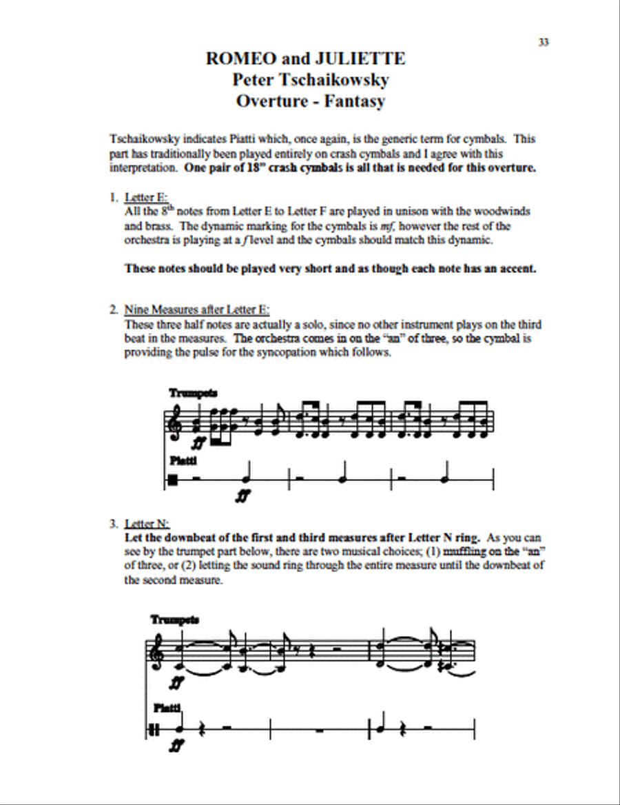 Symphonic Repertoire for Cymbals scores gallery preview page 3