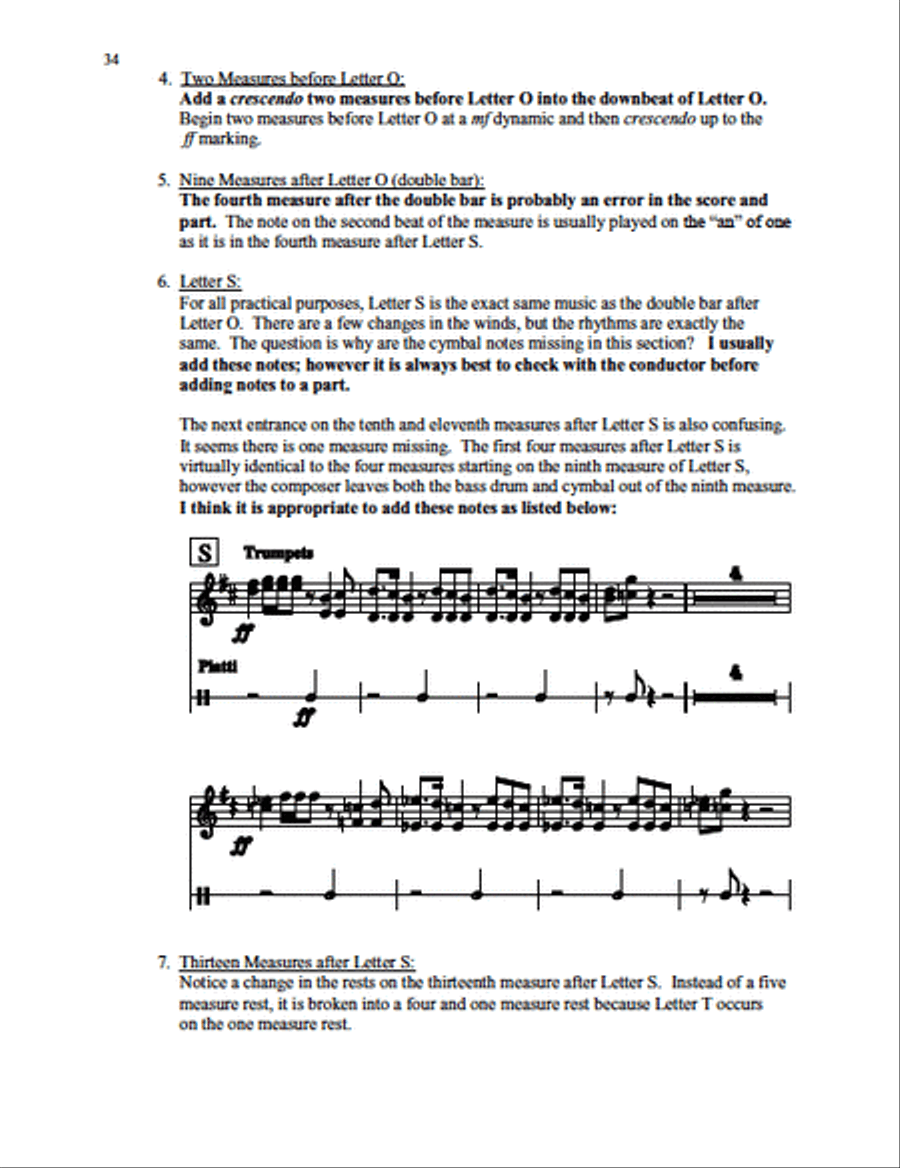 Symphonic Repertoire for Cymbals scores gallery preview page 4