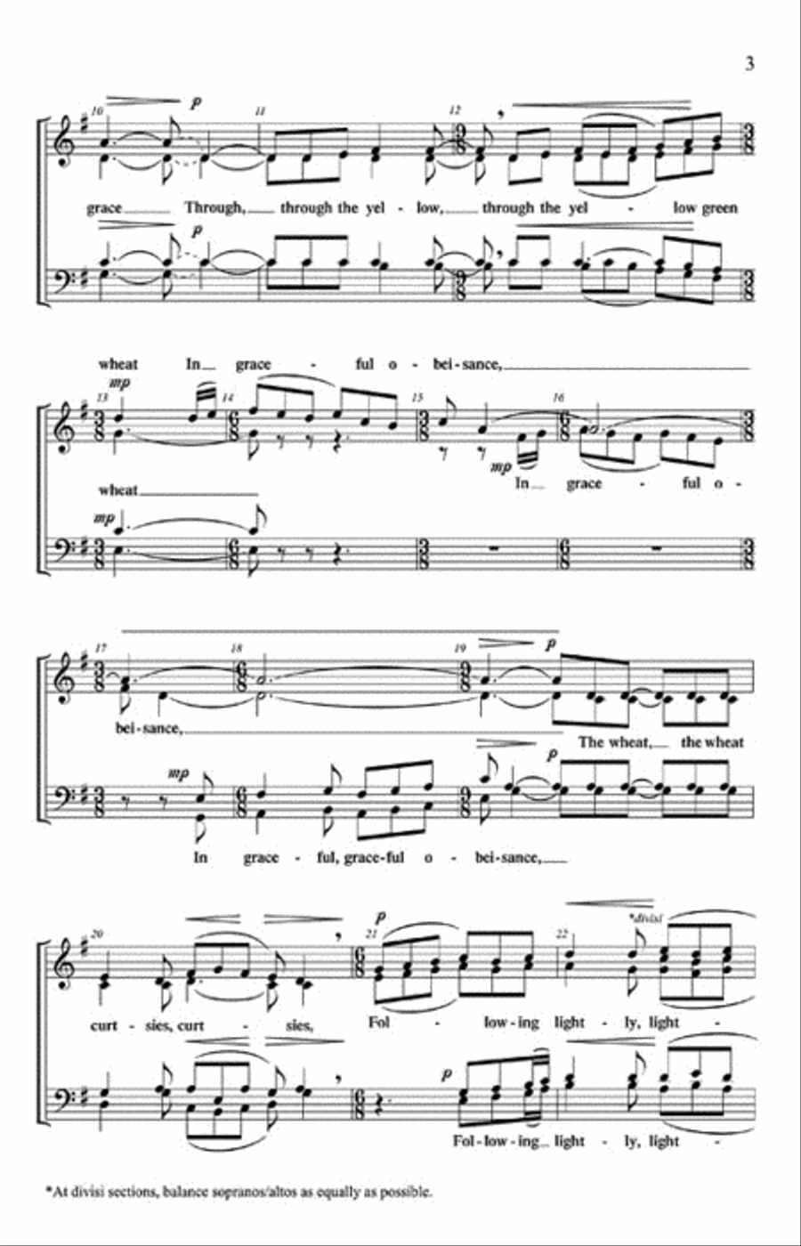 The Wind in the Wheat 4-Part scores gallery preview page 3