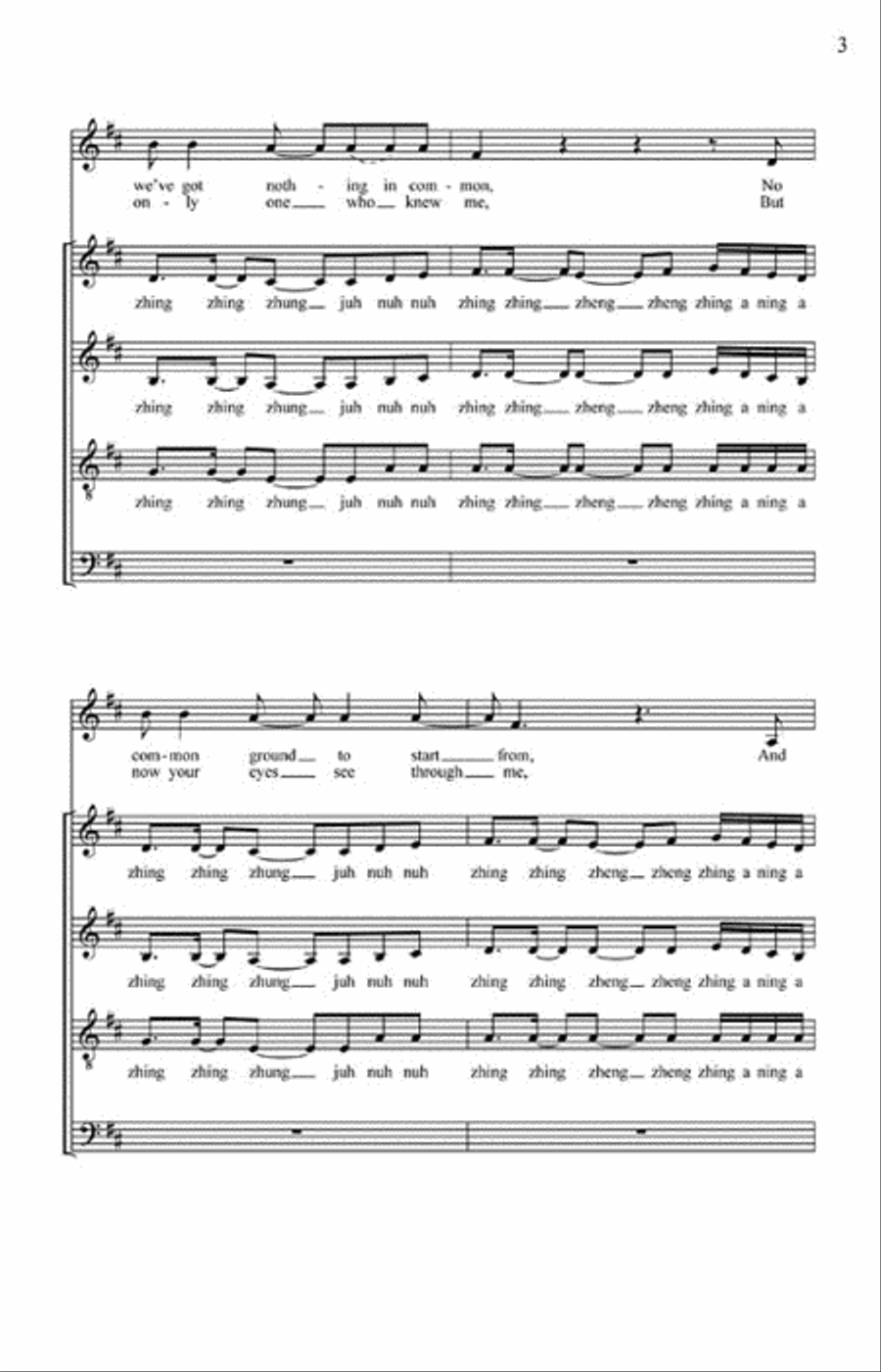 Breakfast at Tiffany's Breakfast at Tiffany's 4-Part scores gallery preview page 4