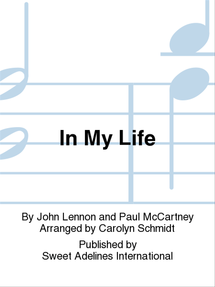 In My Life A Cappella scores gallery preview page 1