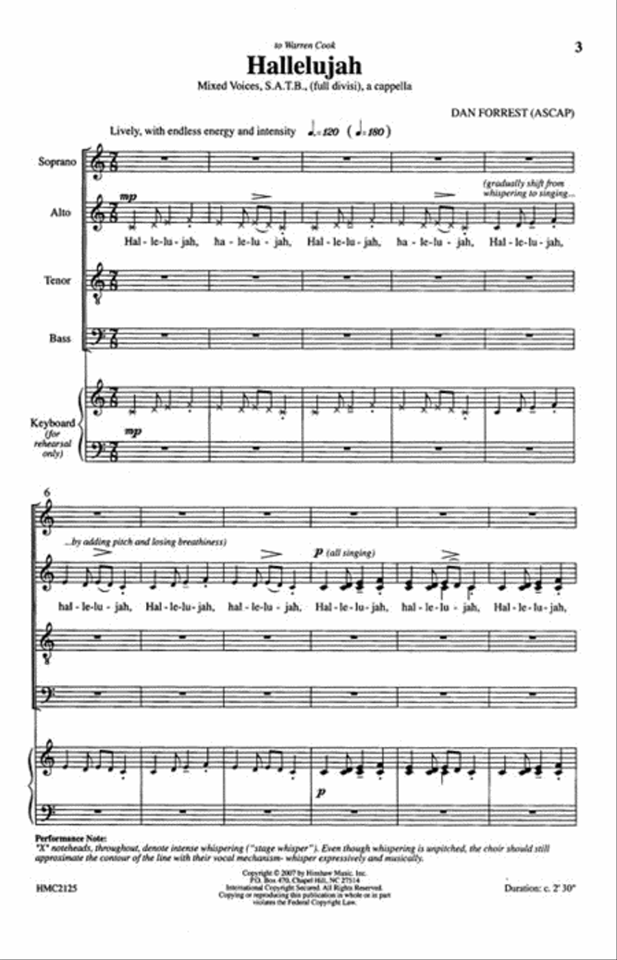 Hallelujah Hallelujah Choir scores gallery preview page 2
