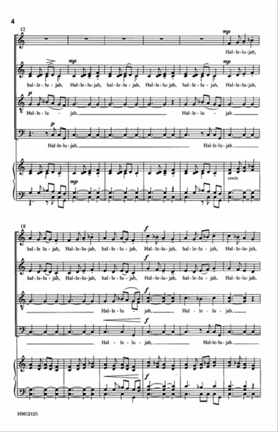Hallelujah Hallelujah Choir scores gallery preview page 3