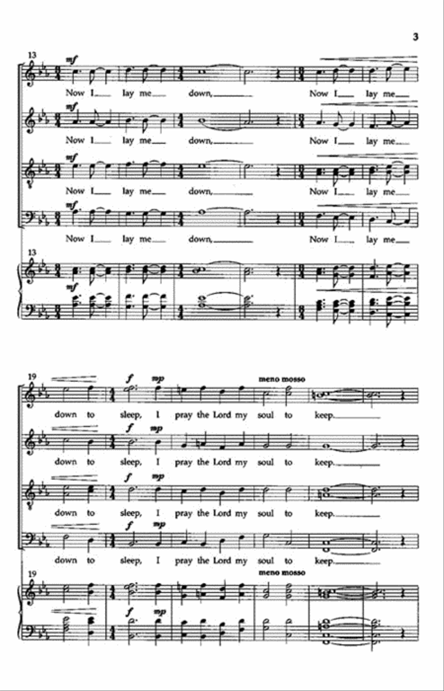 The Bedtime Prayer The Bedtime Prayer 4-Part scores gallery preview page 3