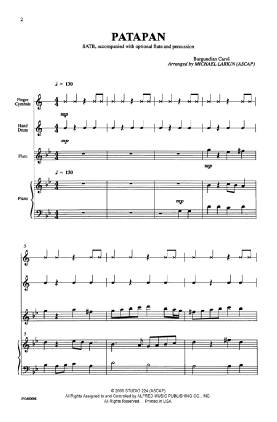 Patapan 4-Part scores gallery preview page 2