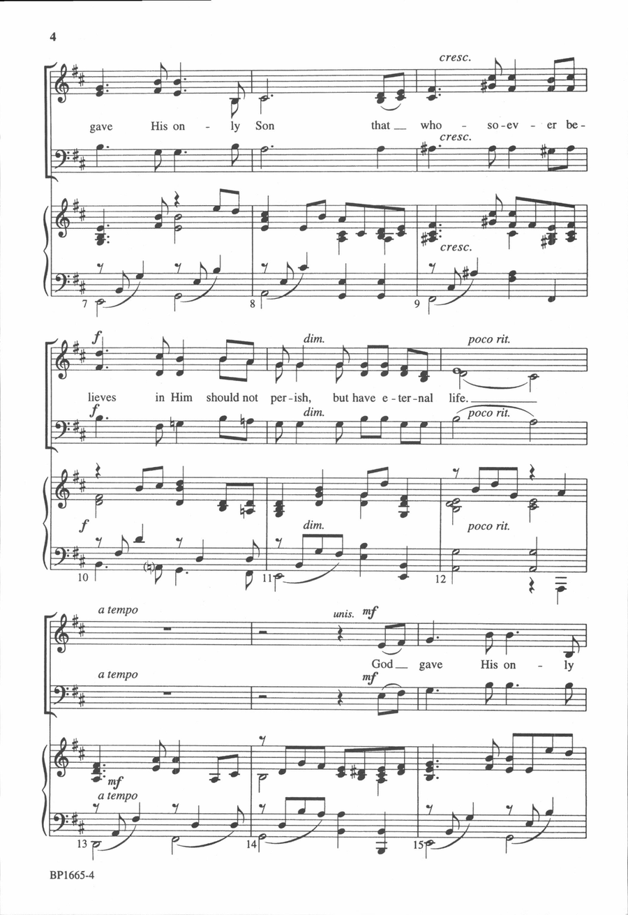 God So Loved the World God So Loved the World 3-Part scores gallery preview page 3