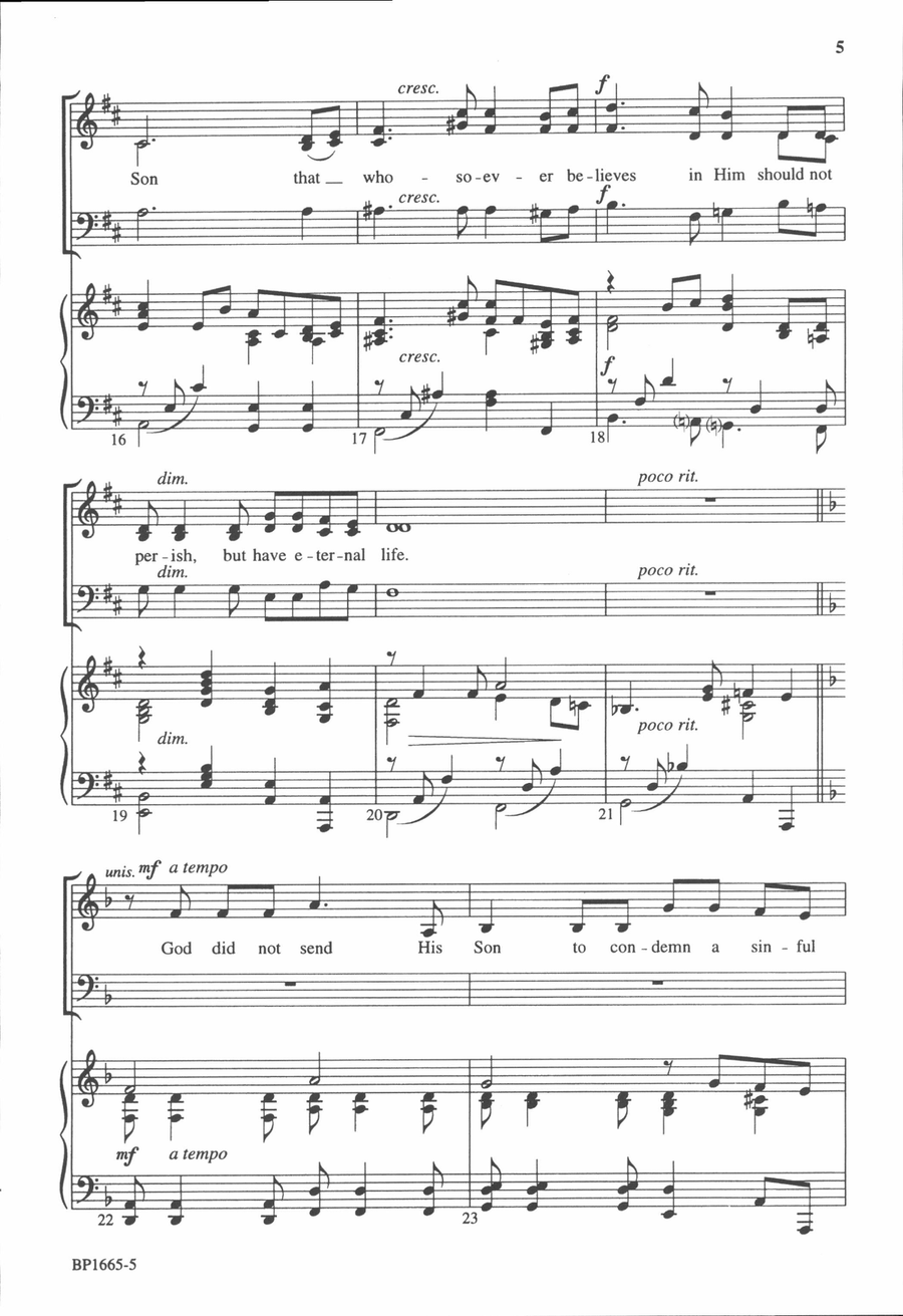 God So Loved the World God So Loved the World 3-Part scores gallery preview page 4