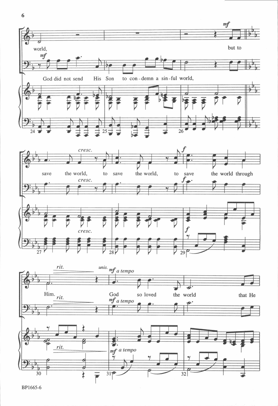 God So Loved the World God So Loved the World 3-Part scores gallery preview page 5