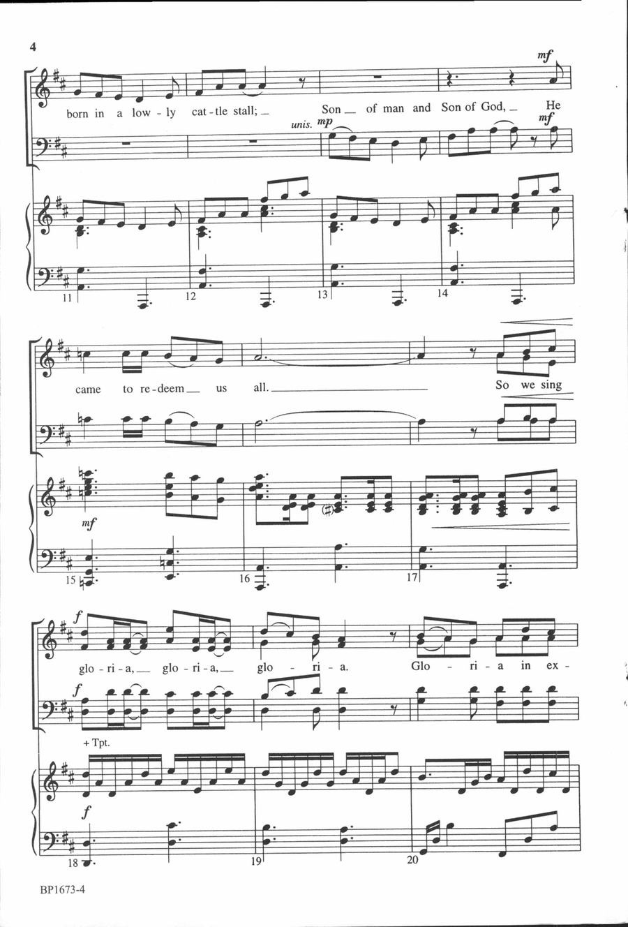 Easter Gloria Easter Gloria 4-Part scores gallery preview page 3