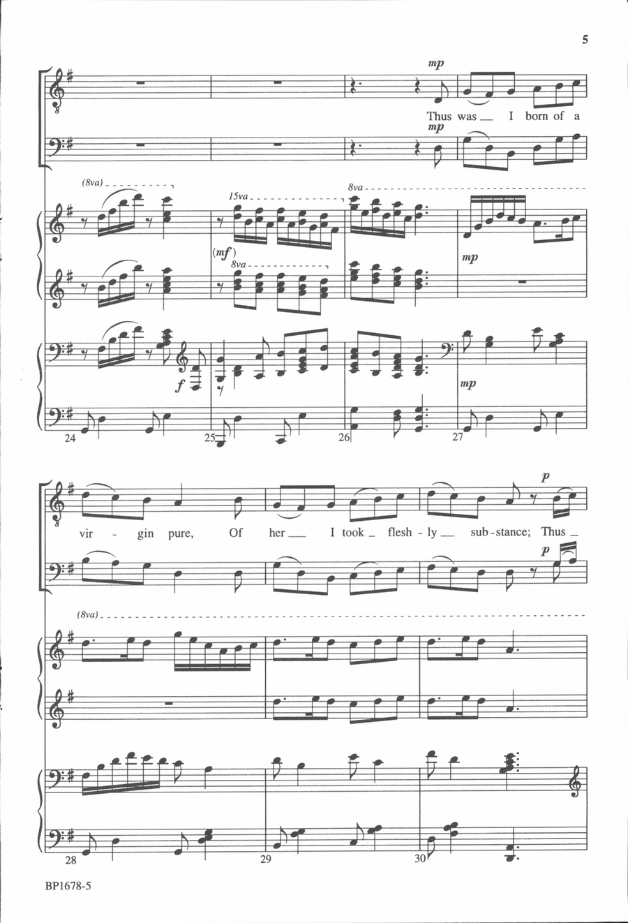 Tomorrow Shall Be My Dancing Day - TTBB TTBB scores gallery preview page 5