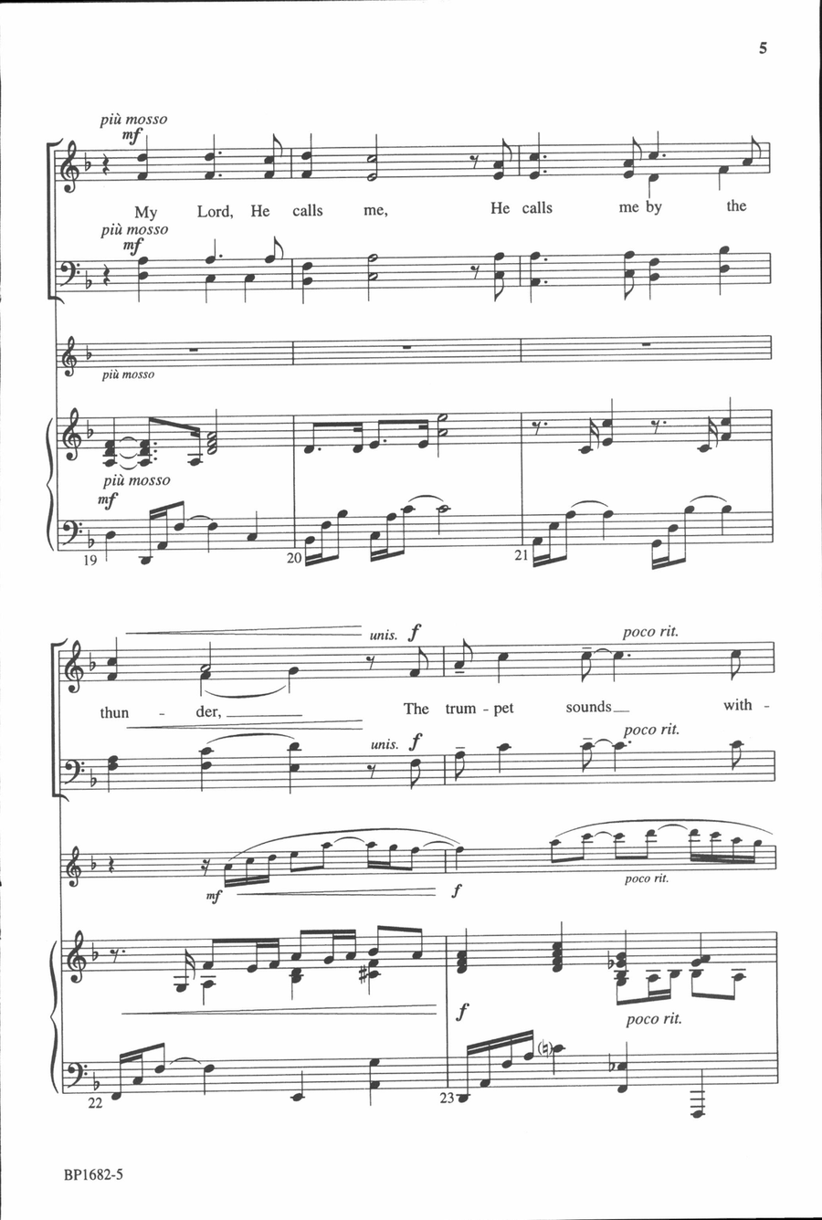 Steal Away - Helvey - SATB 4-Part scores gallery preview page 5