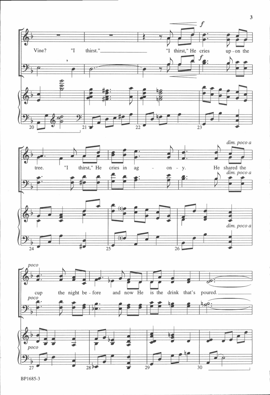 I Thirst I Thirst 4-Part scores gallery preview page 4