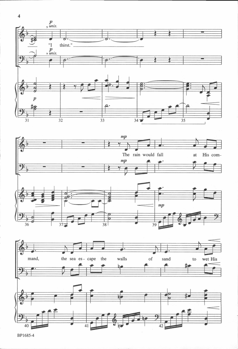 I Thirst I Thirst 4-Part scores gallery preview page 5