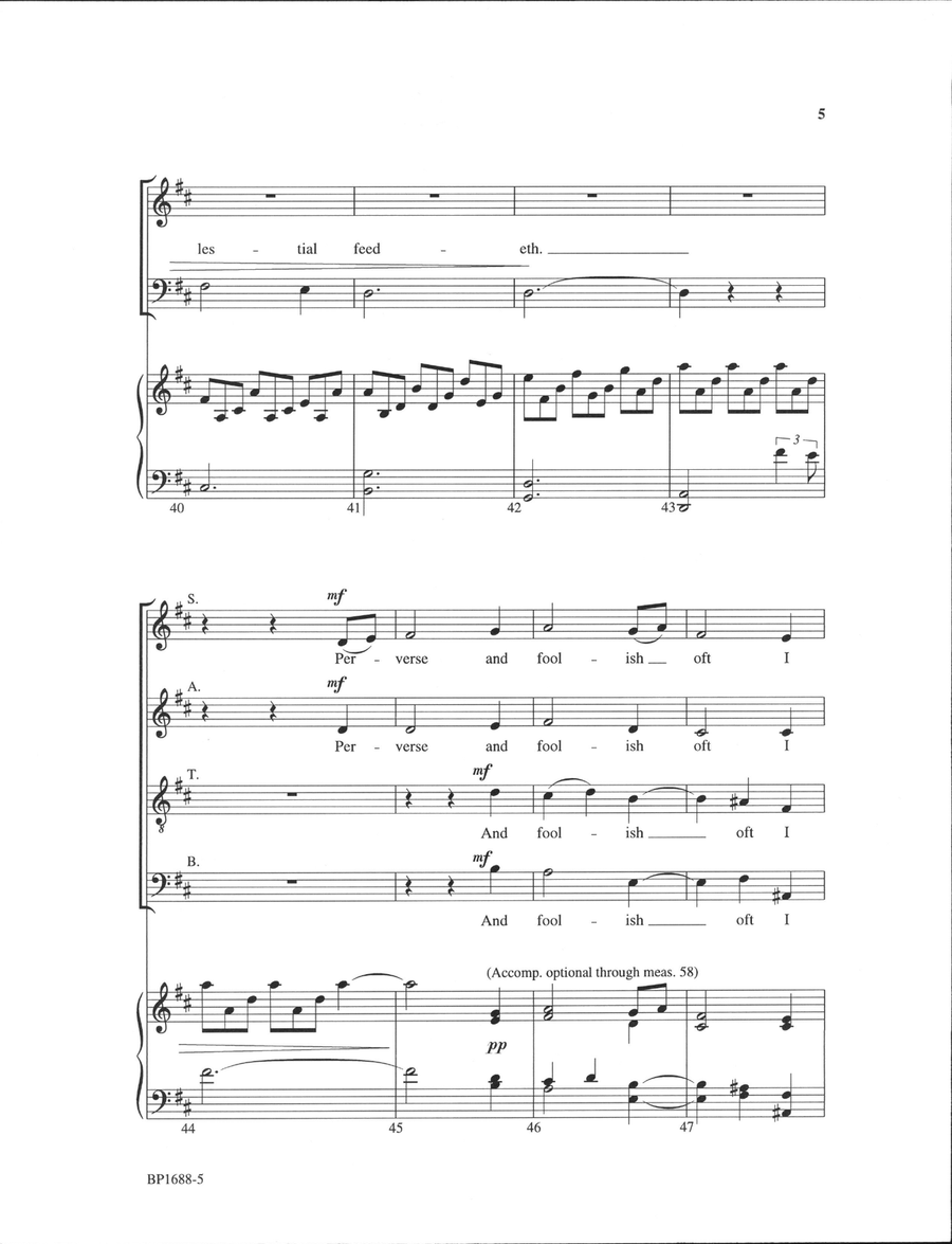 The King of Love My Shepherd Is - Forrest 4-Part scores gallery preview page 5