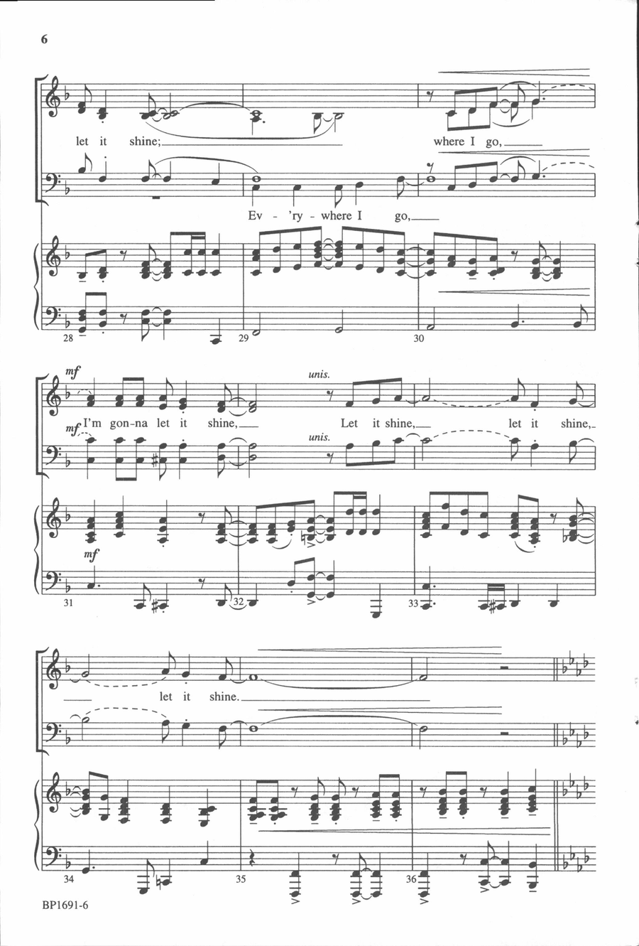 This Little Light of Mine - SATB 4-Part scores gallery preview page 5