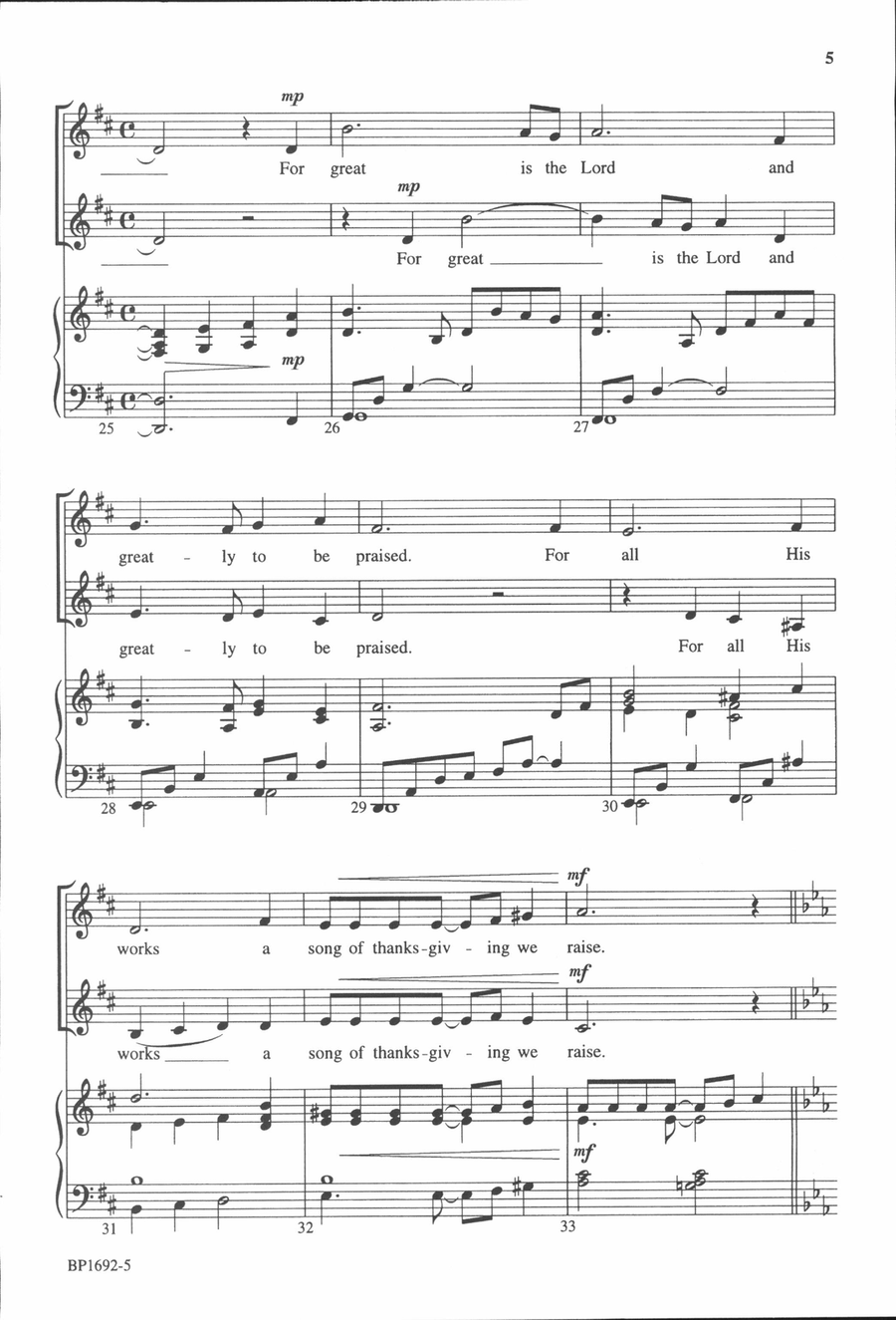 Sing to the Lord! Sing to the Lord! 2-Part scores gallery preview page 5