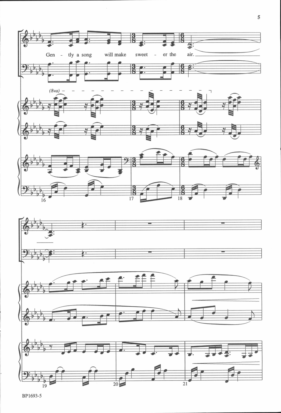 What Shall We Sing for the Child? - SATB 4-Part scores gallery preview page 5