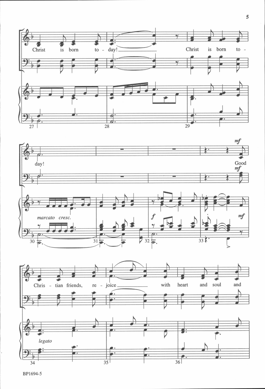 Gloria In Excelsis Deo Gloria In Excelsis Deo 4-Part scores gallery preview page 5