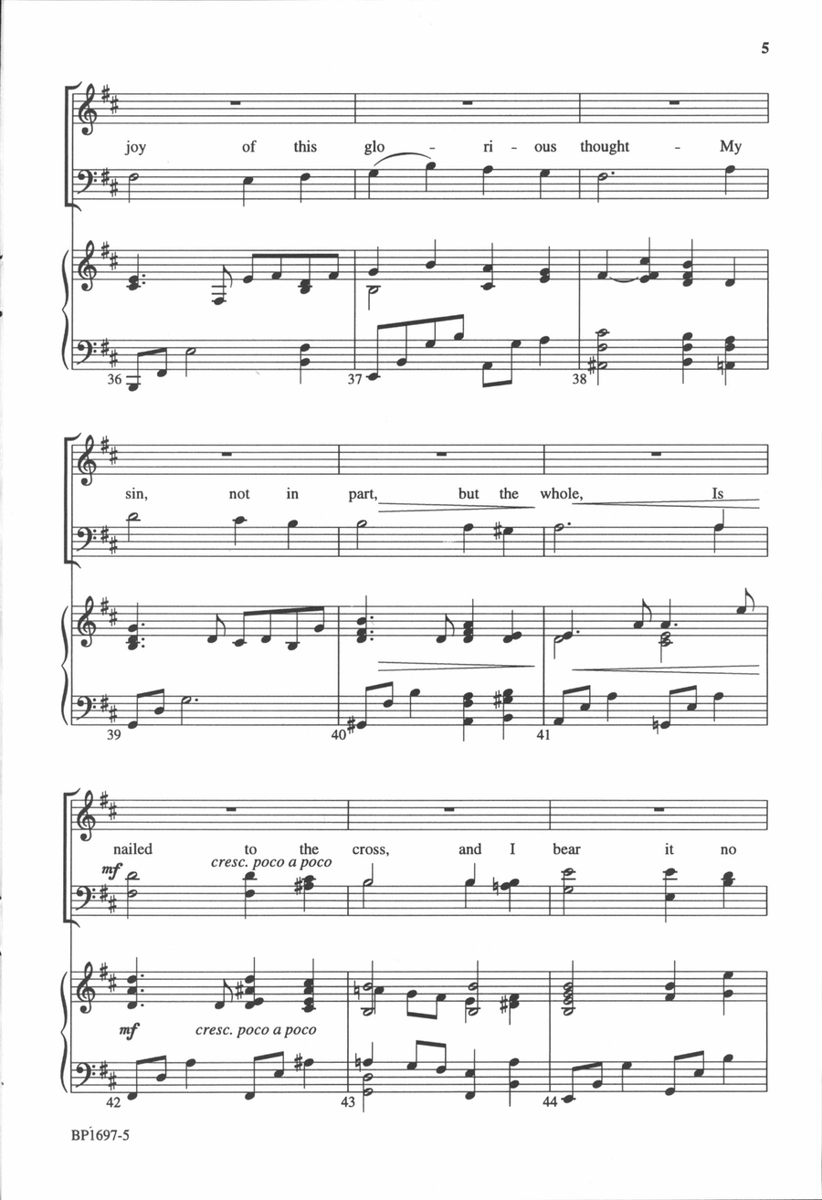It Is Well with My Soul - Courtney 4-Part scores gallery preview page 5
